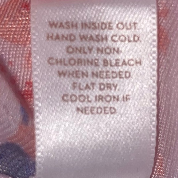 LC Lauren Conrad Boho Pullover Sheer Blouse Flutter Sleeves in PNK Floral SZ XL - Picture 6 of 8